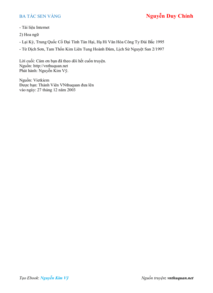 image for page Ebook BA TẤC SEN VÀNG Nguyễn Duy Chính