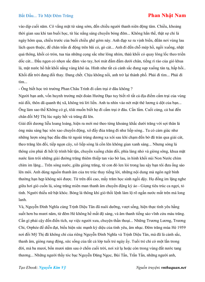 image for page Ebook Bắt Ðầu Từ Một Ðêm Trăng Phan Nhật Nam