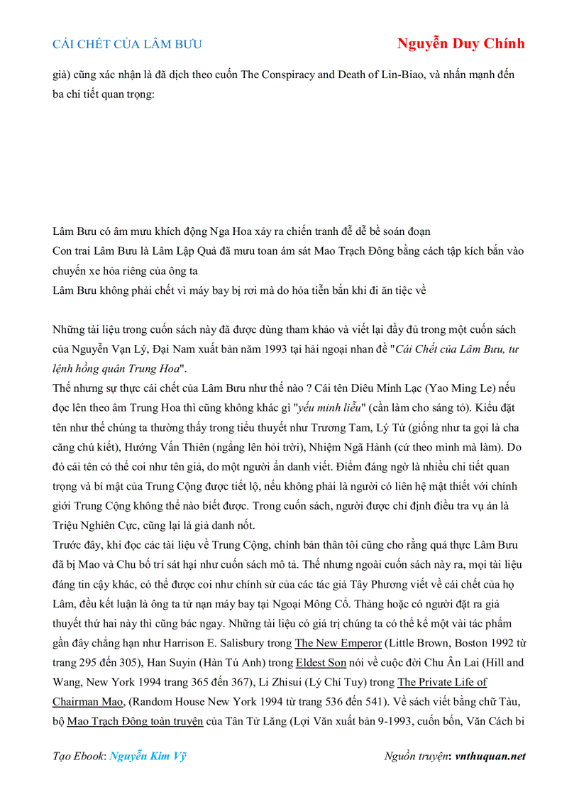 image for page Ebook CÁI CHẾT CỦA LÂM BƯU Nguyễn Duy Chính