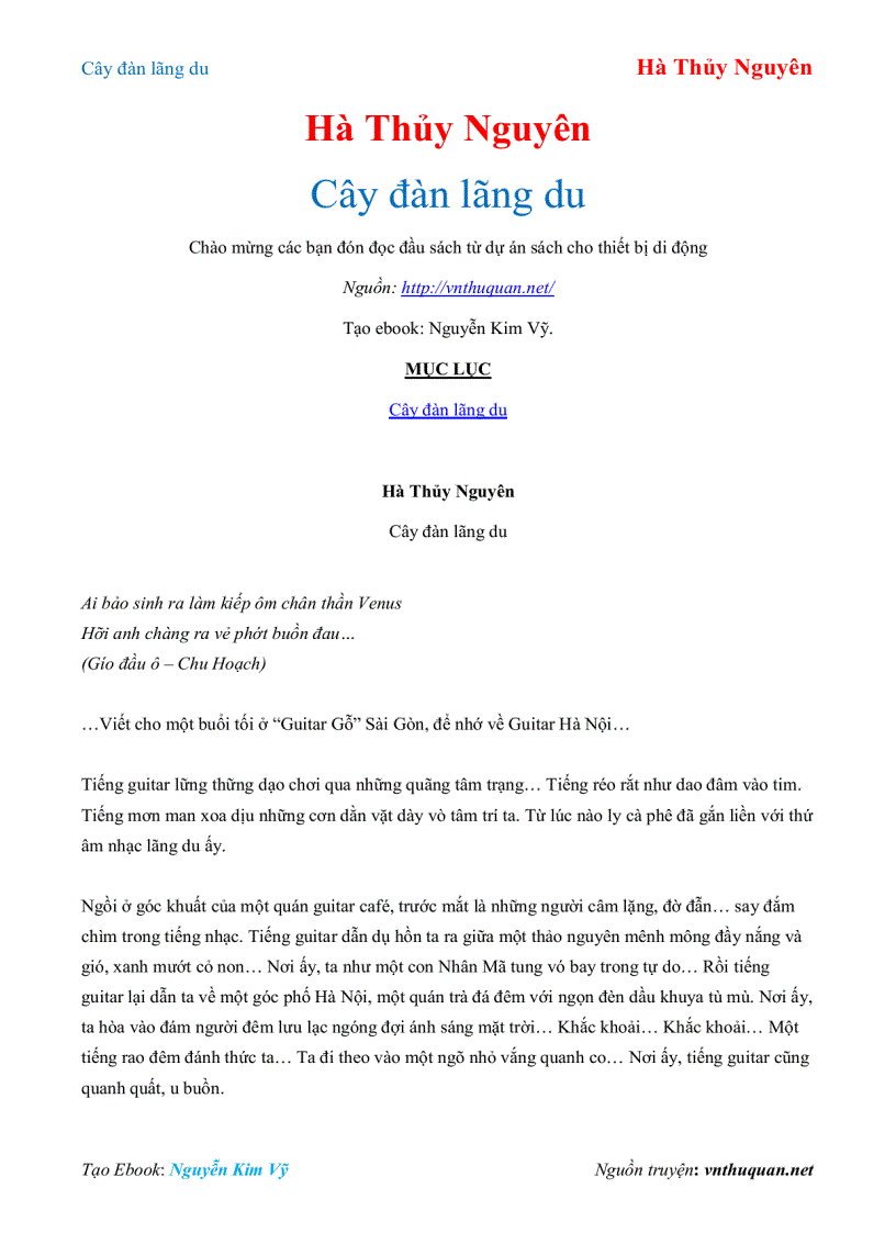 image for page Ebook Cây đàn lãng du Hà Thủy Nguyên