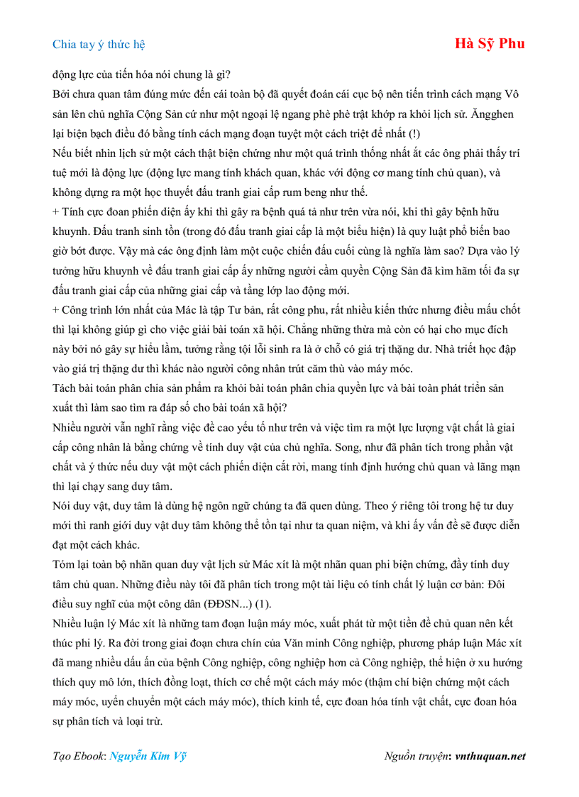 image for page Ebook Chia tay ý thức hệ Hà Sỹ Phu