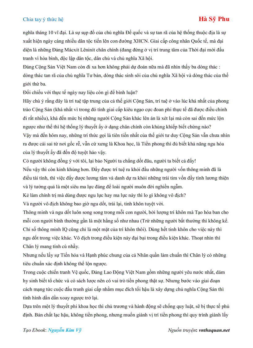 image for page Ebook Chia tay ý thức hệ Hà Sỹ Phu