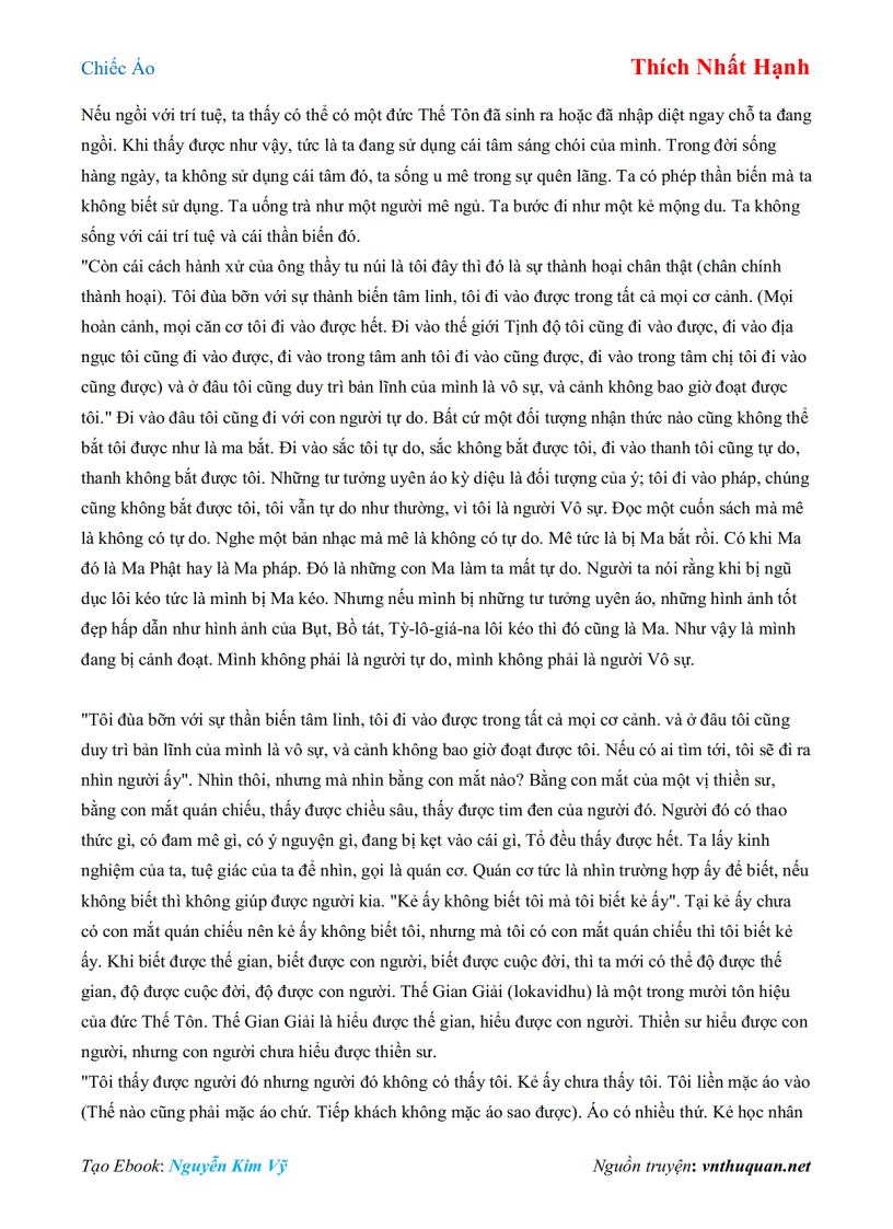 image for page Ebook Chiếc Áo Thích Nhất Hạnh