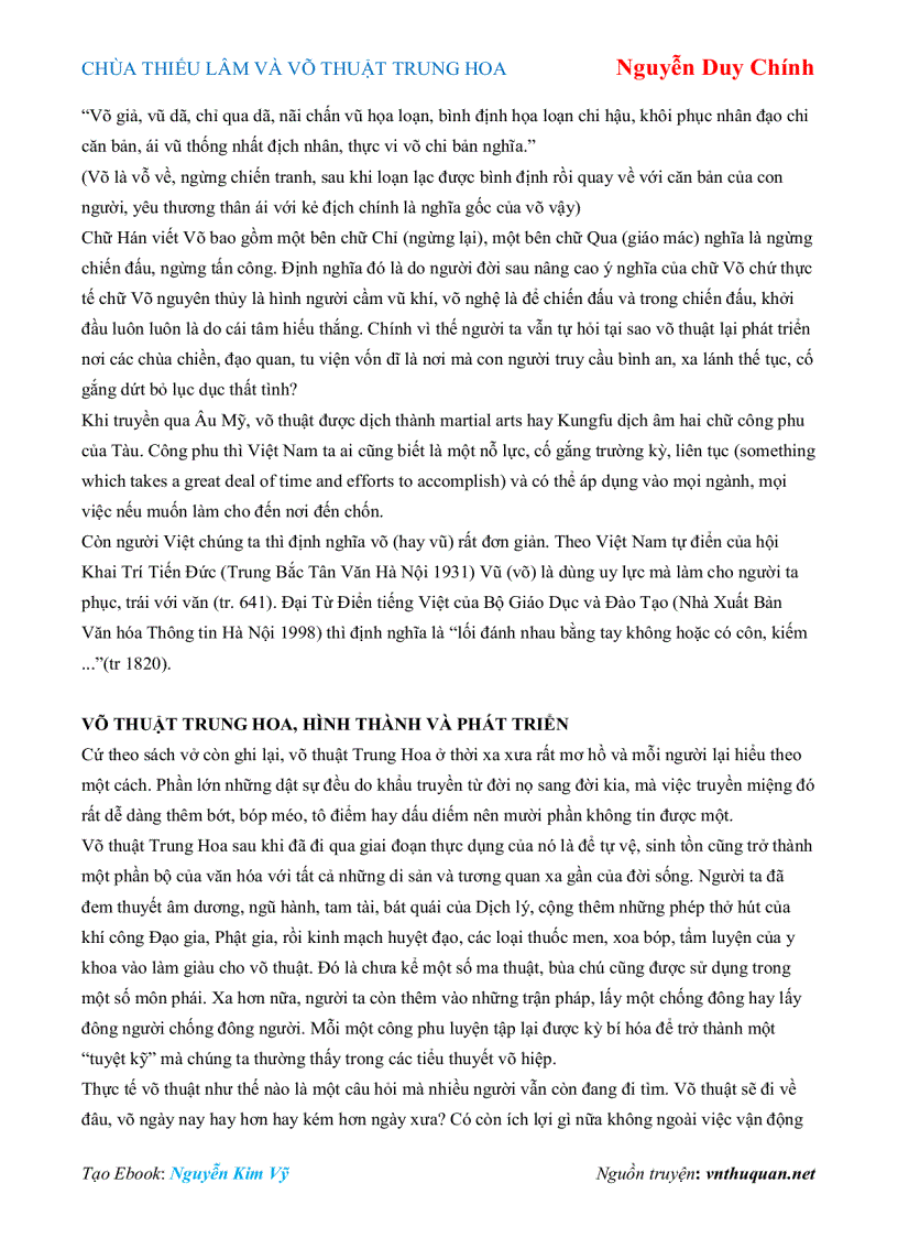 image for page Ebook CHÙA THIẾU LÂM VÀ VÕ THUẬT TRUNG HOA Nguyễn Duy Chính
