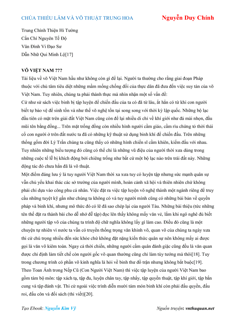 image for page Ebook CHÙA THIẾU LÂM VÀ VÕ THUẬT TRUNG HOA Nguyễn Duy Chính