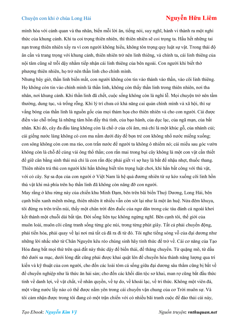 image for page Ebook Chuyện con khỉ ở chùa Long Hải Nguyễn Hữu Liêm