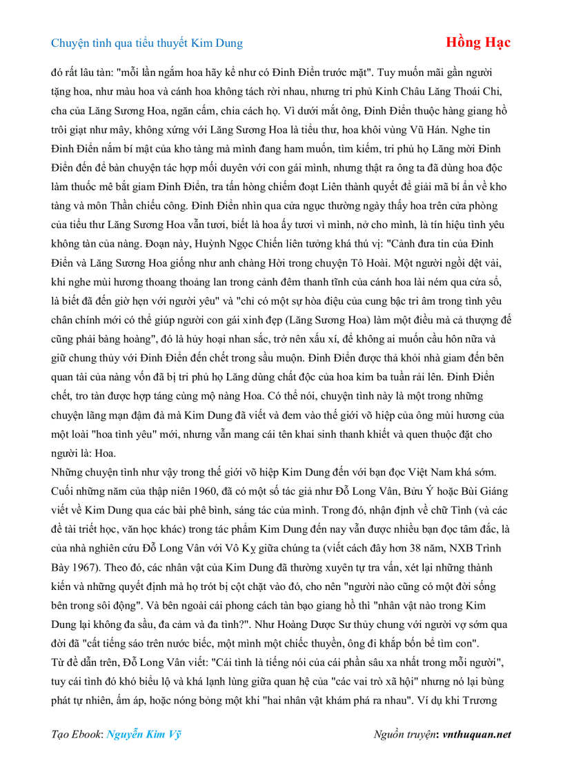 image for page Ebook Chuyện tình qua tiểu thuyết Kim Dung Hồng Hạc