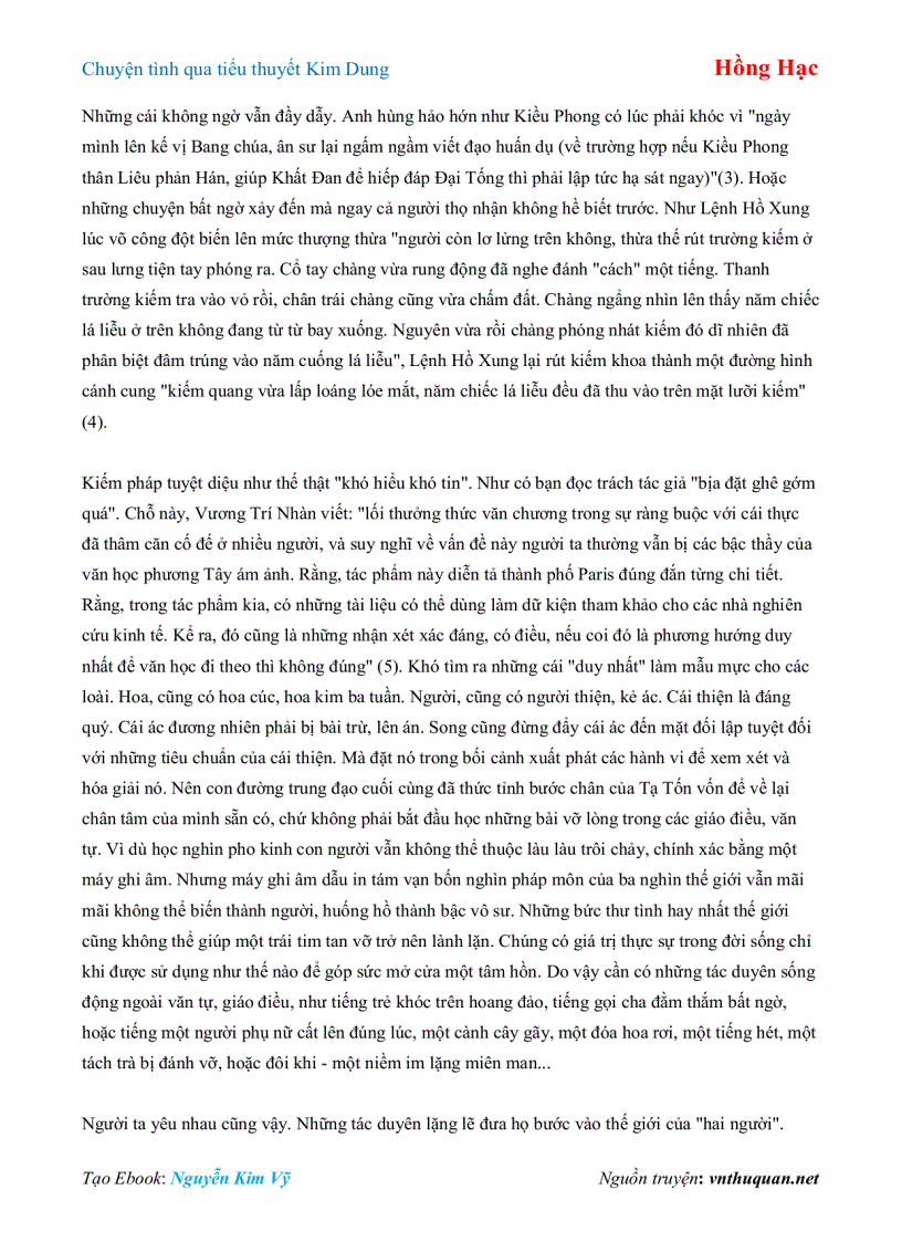 image for page Ebook Chuyện tình qua tiểu thuyết Kim Dung Hồng Hạc