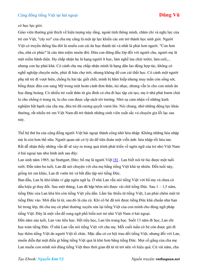 image for page Ebook Cộng đồng tiếng Việt tại hải ngoại Dũng Vũ