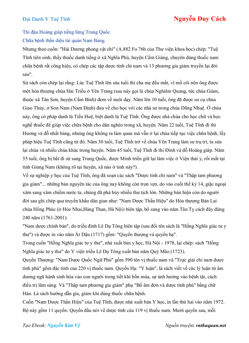 image for page Ebook Đại Danh Y Tuệ Tĩnh Nguyễn Duy Cách