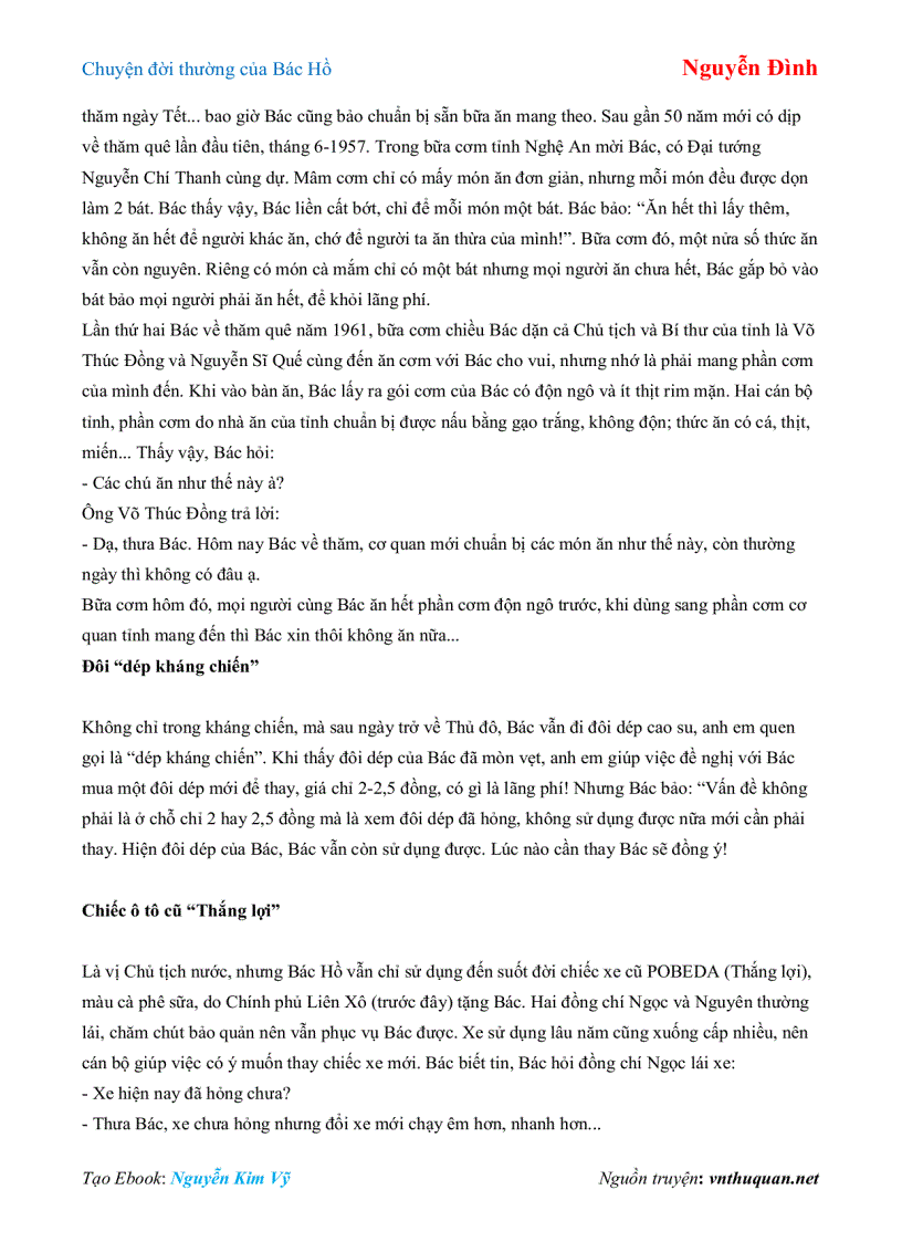 image for page Ebook Chuyện đời thường của Bác Hồ Nguyễn Đình