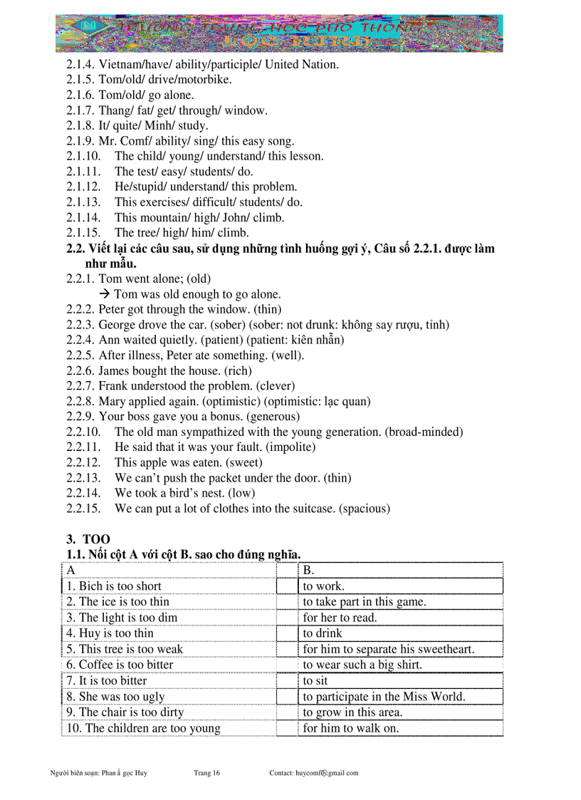 image for page Những mấu câu thông dụng trong tiếng Anh