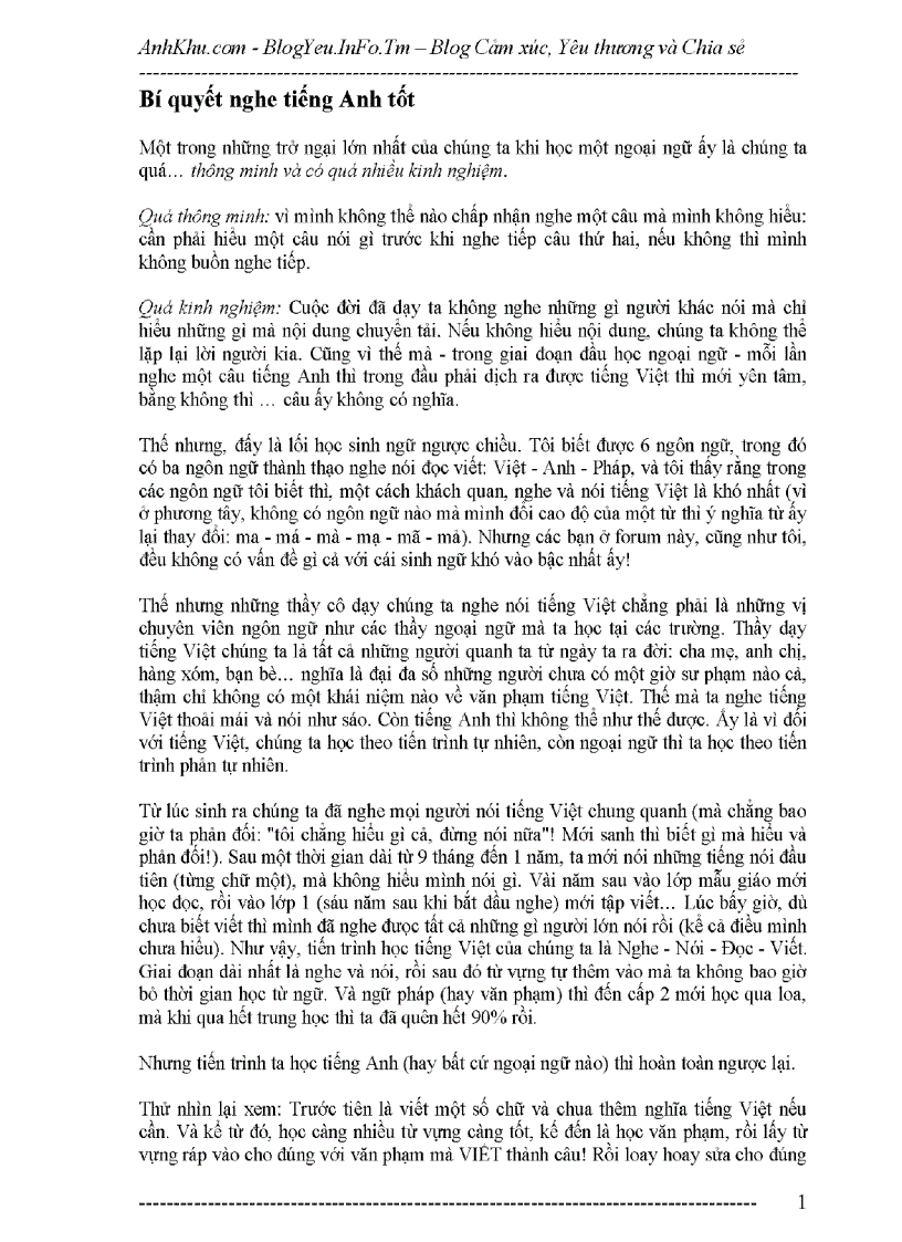 image for page Cách học tiếng anh có hiệu quả