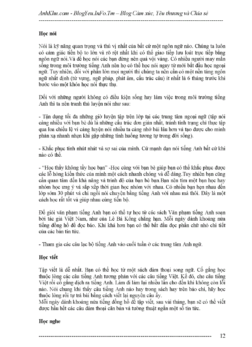 image for page Cách học tiếng anh có hiệu quả