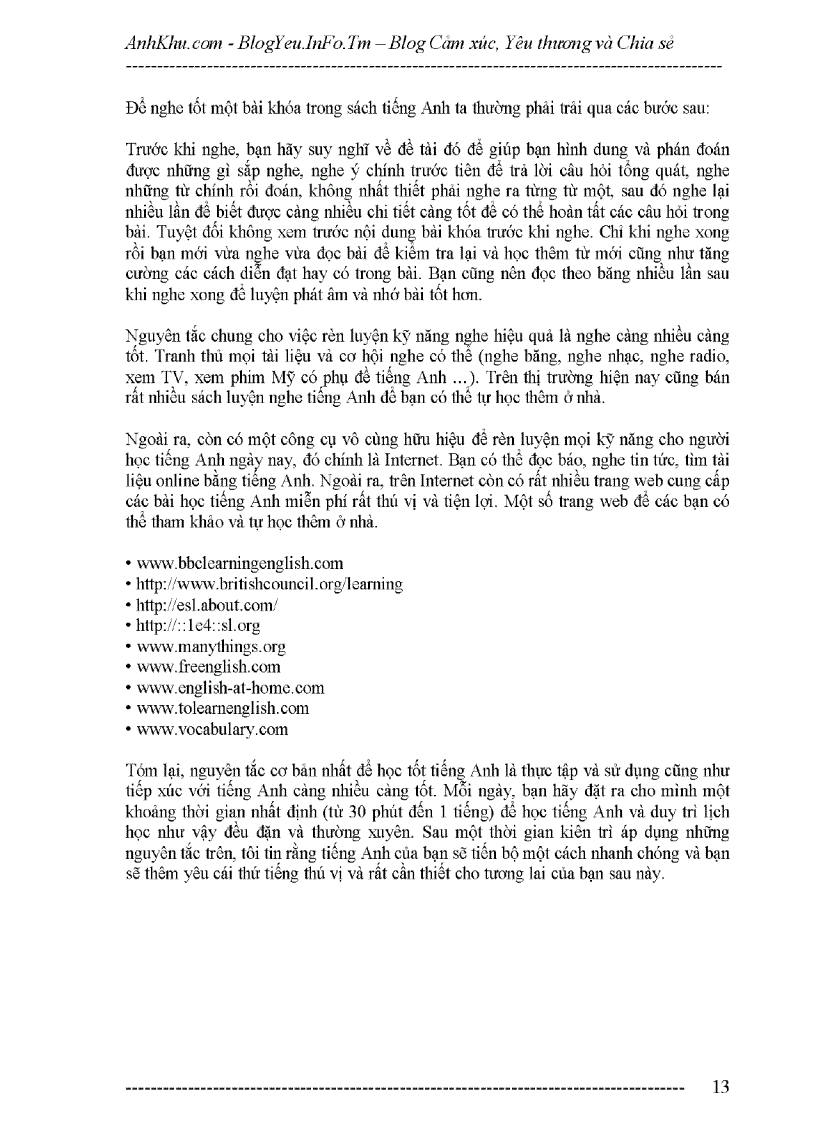 image for page Cách học tiếng anh có hiệu quả