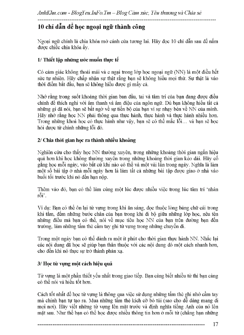 image for page Cách học tiếng anh có hiệu quả