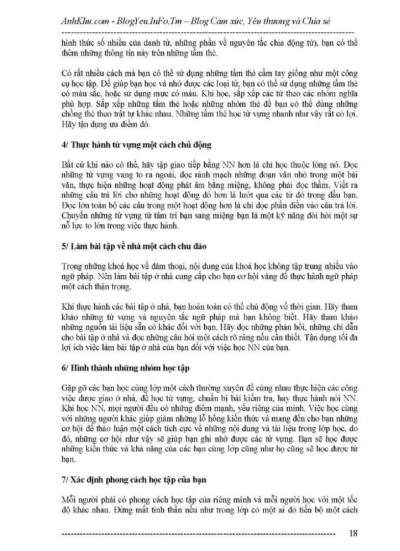 image for page Cách học tiếng anh có hiệu quả