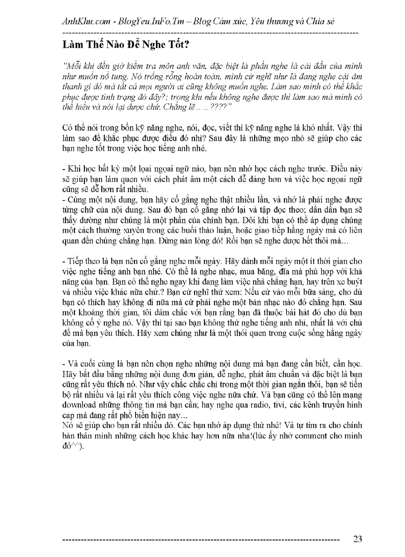 image for page Cách học tiếng anh có hiệu quả