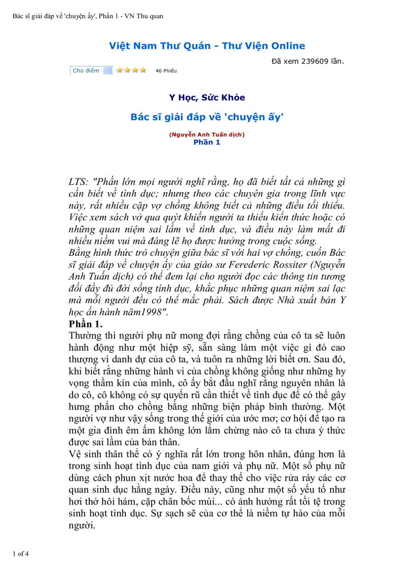 image for page Hỏi đáp với bác sỹ về tình dục