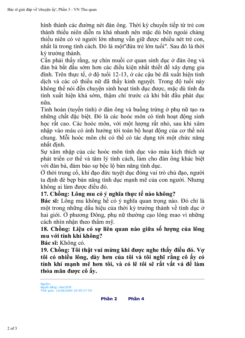 image for page Hỏi đáp với bác sỹ về tình dục