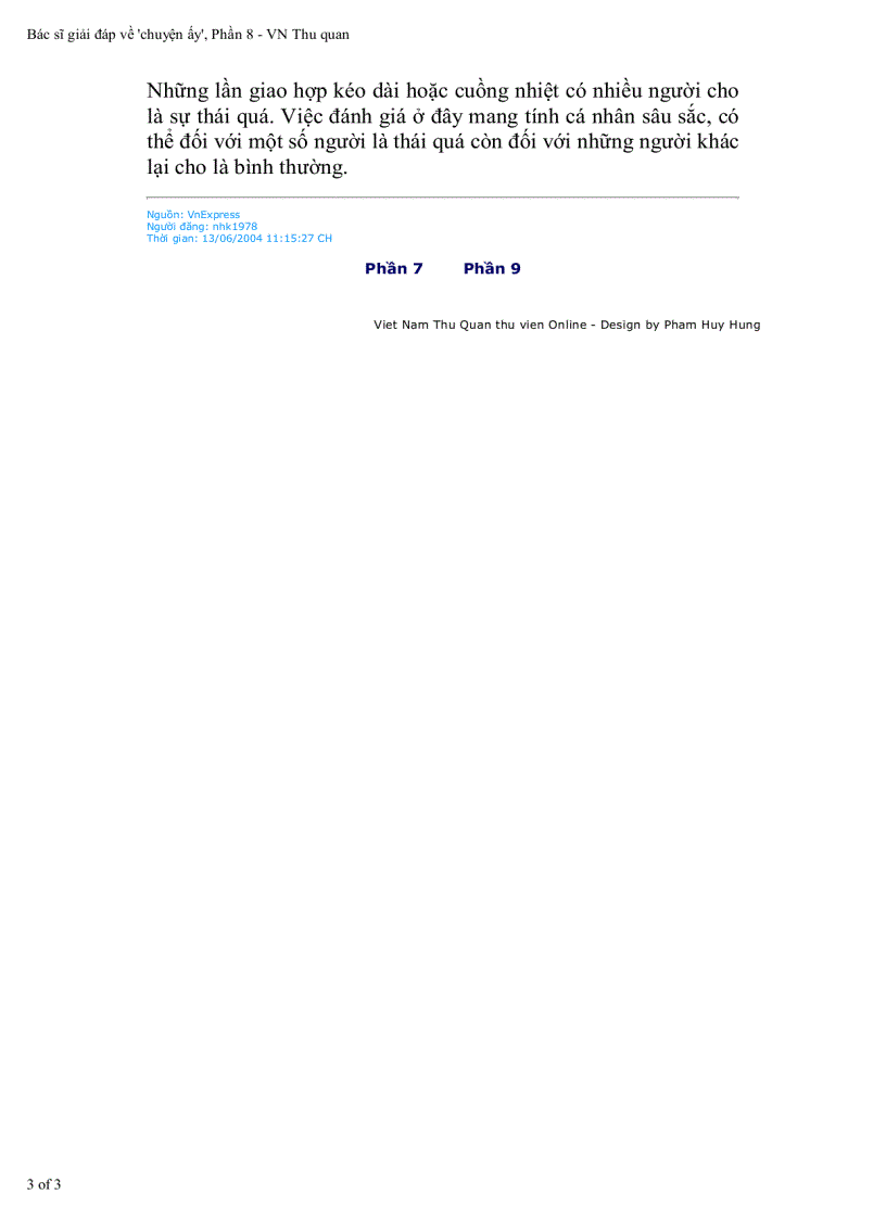 image for page Hỏi đáp với bác sỹ về tình dục