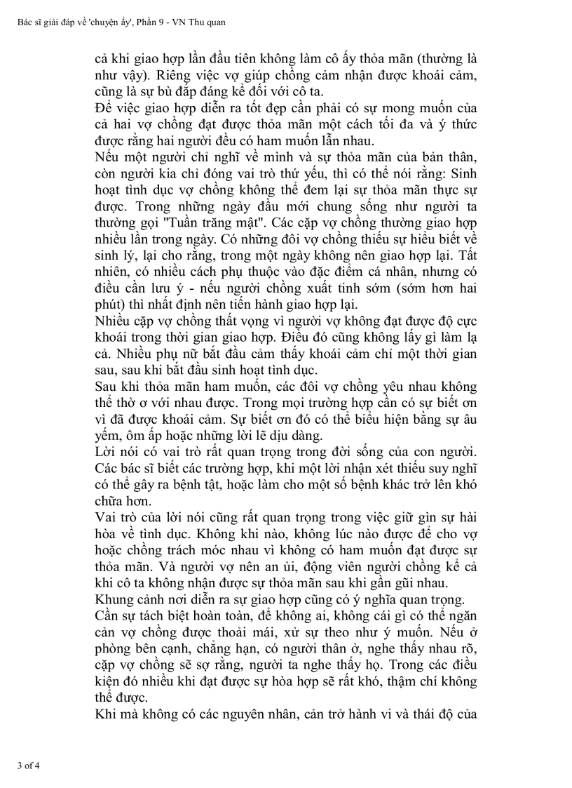 image for page Hỏi đáp với bác sỹ về tình dục