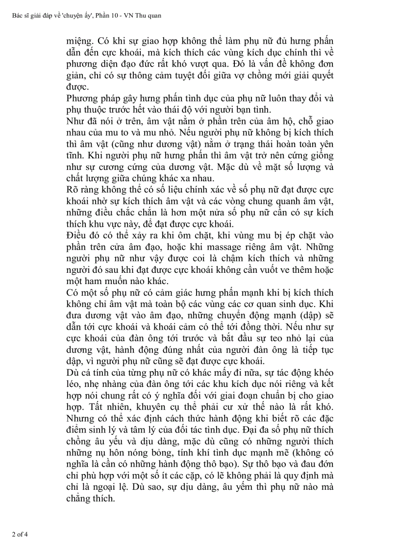 image for page Hỏi đáp với bác sỹ về tình dục