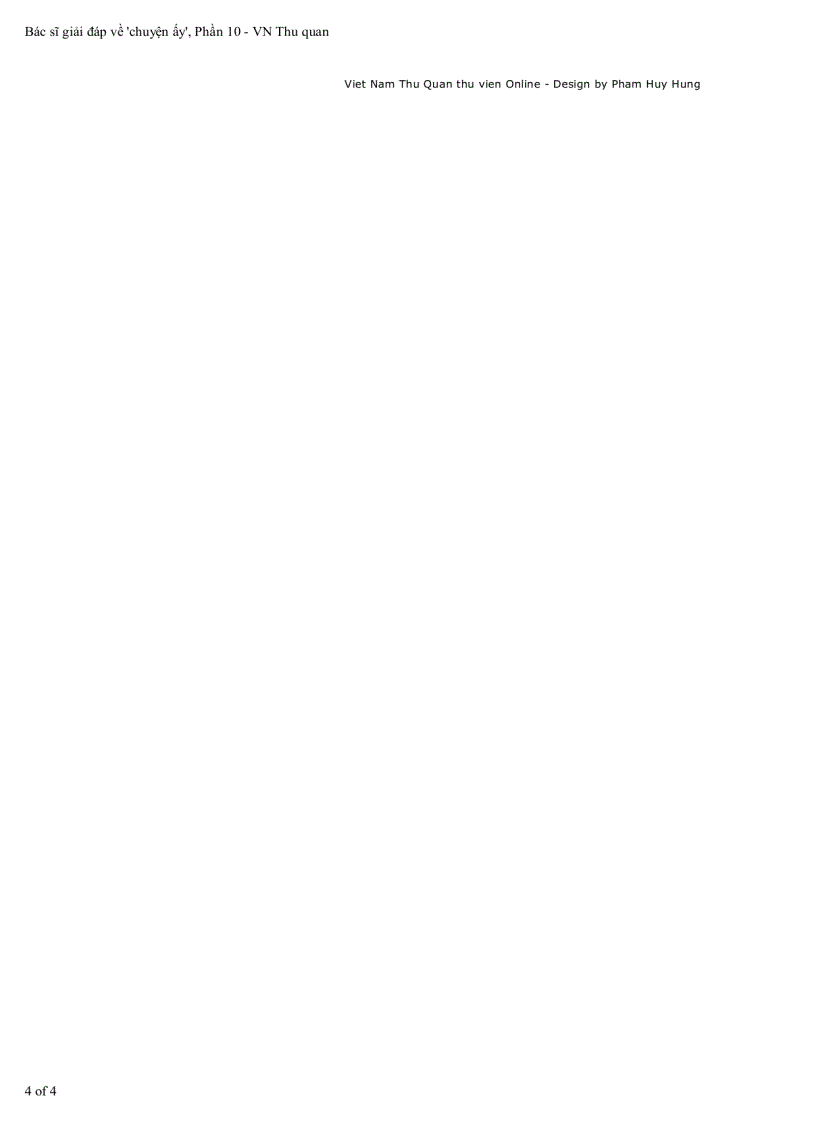 image for page Hỏi đáp với bác sỹ về tình dục