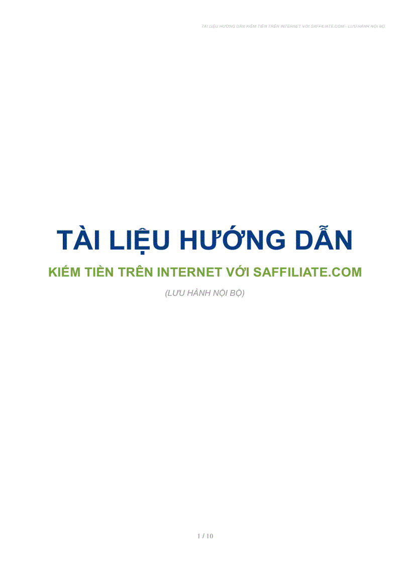 image for page Tài liệu hướng dẫn kiếm tiền với Affiliate căn bản