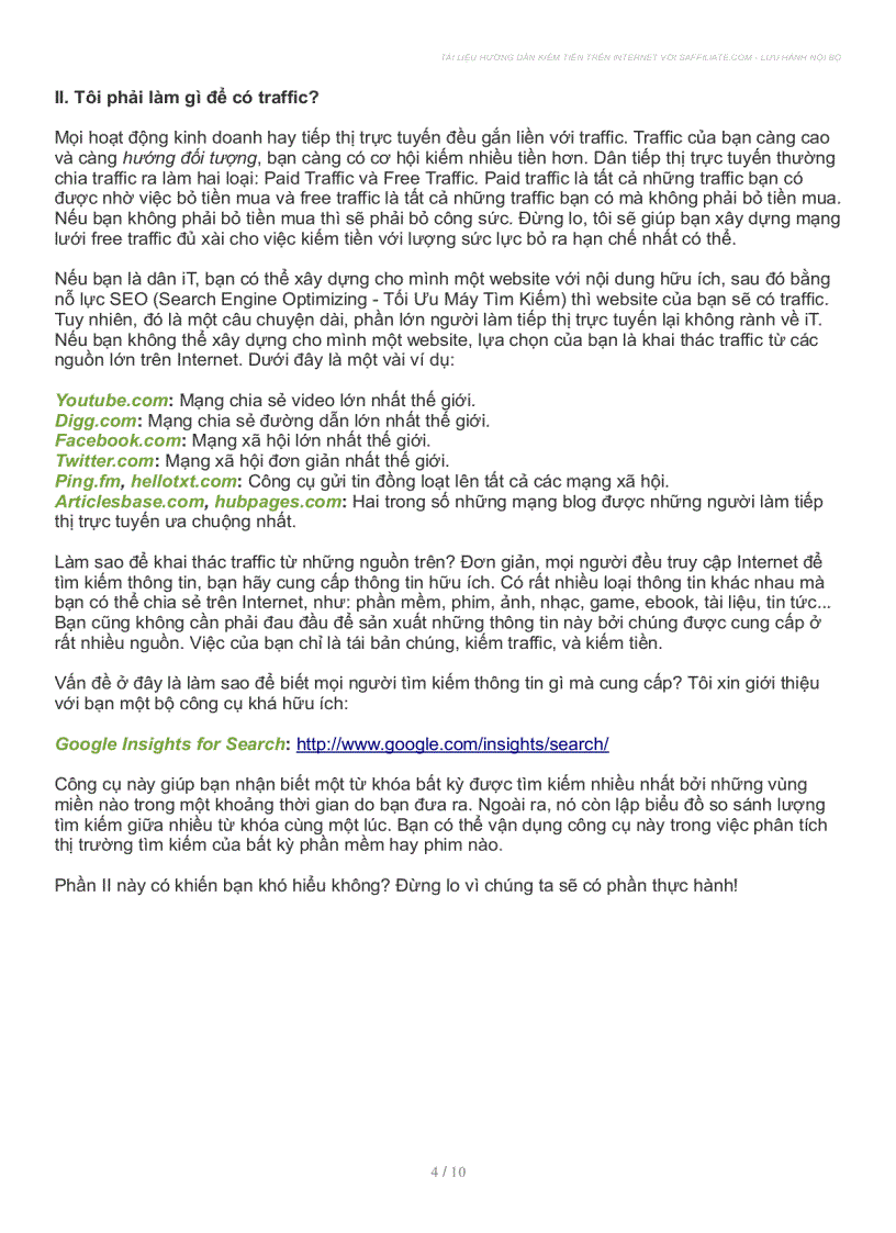 image for page Tài liệu hướng dẫn kiếm tiền với Affiliate căn bản