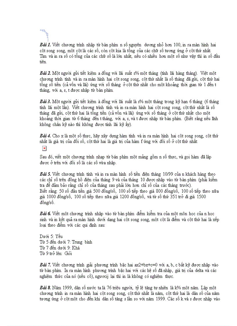 image for page Bài tập lập trình C