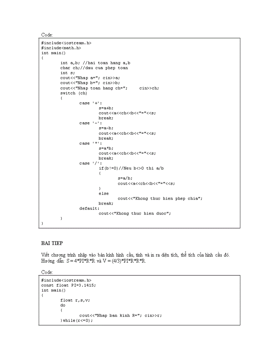 image for page Bài tập lập trình C