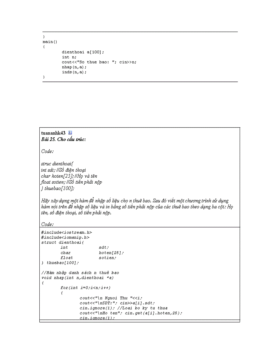 image for page Bài tập lập trình C
