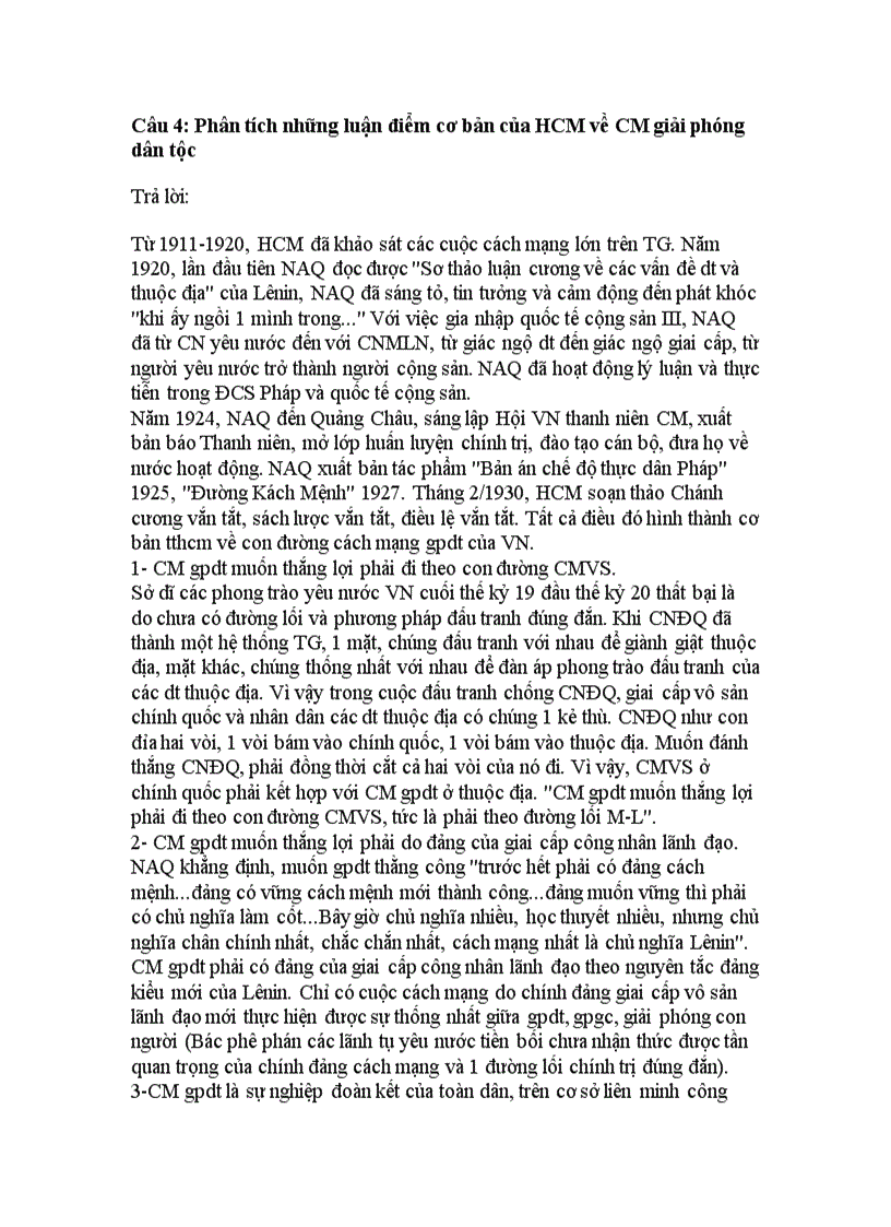 image for page Đề cương Ôn tập tư tưởng hồ chí minh