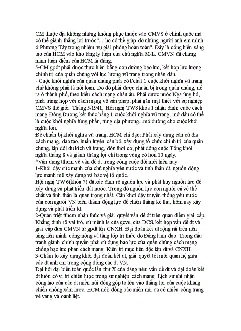 image for page Đề cương Ôn tập tư tưởng hồ chí minh