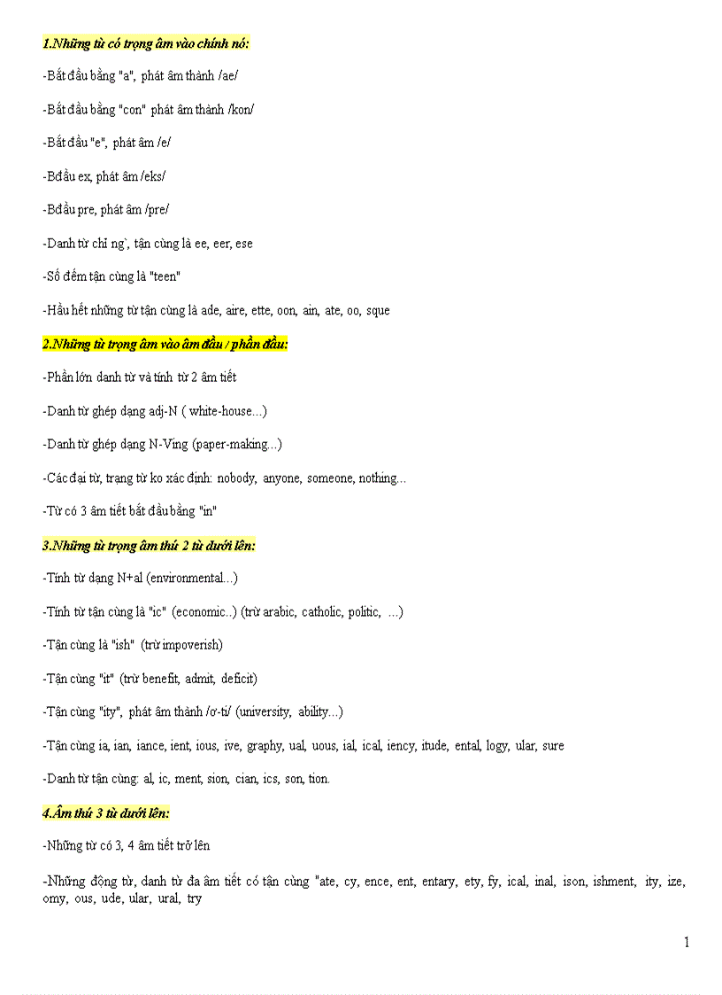 image for page Trọng âm trong tiếng anh