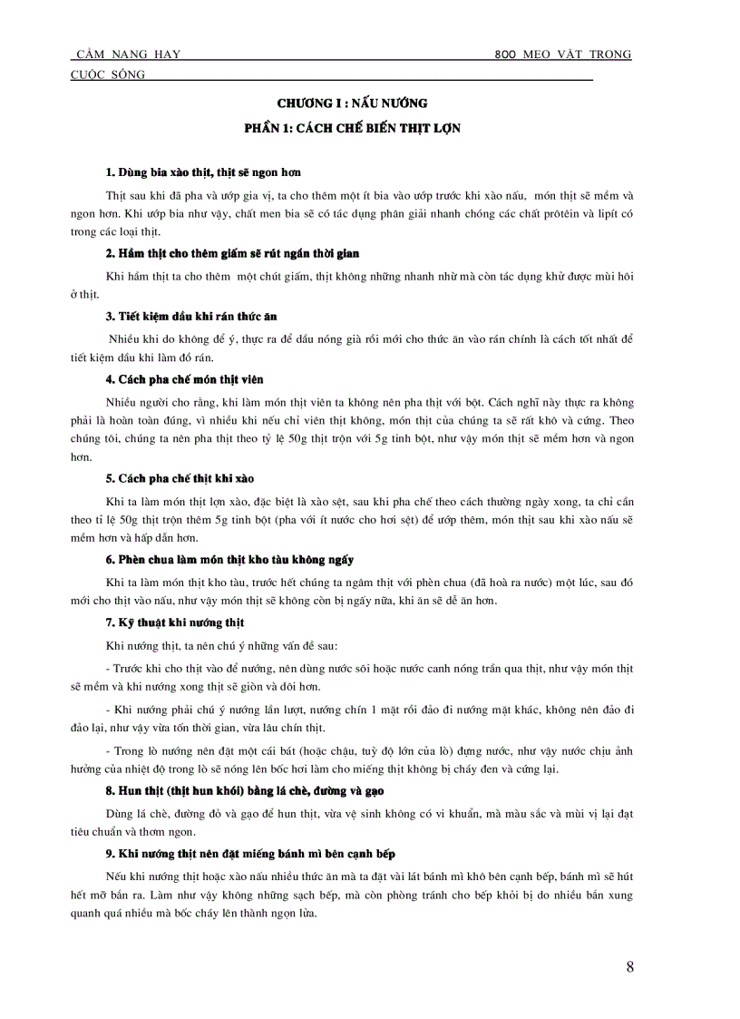 image for page Cẩm nang 800 mẹo vặt trong cuộc sống