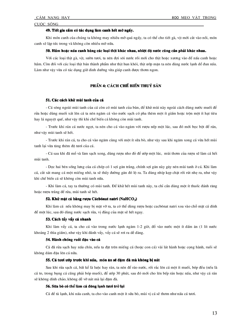 image for page Cẩm nang 800 mẹo vặt trong cuộc sống