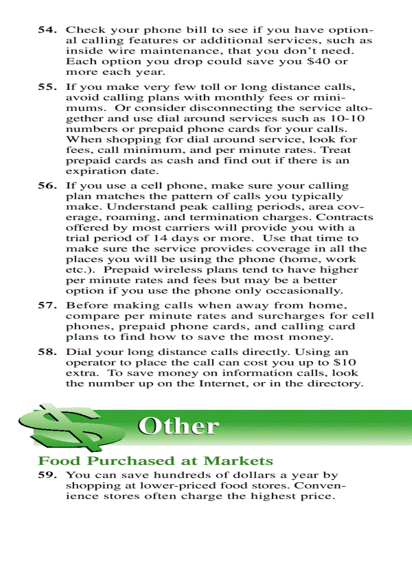 image for page 66 Ways to Save Money