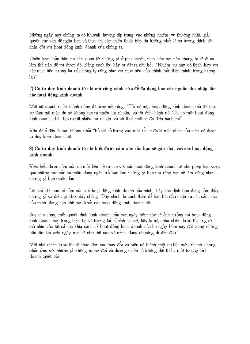 image for page Bạn có tư duy kinh doanh không