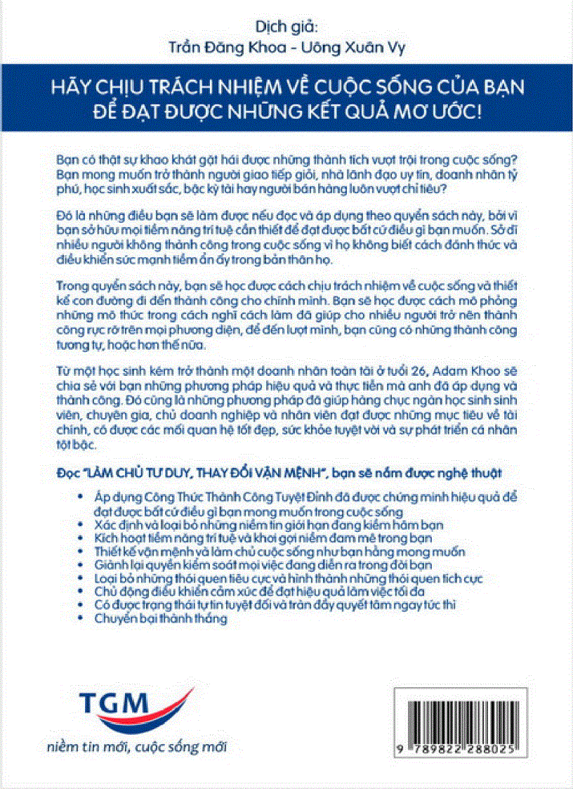 image for page Làm chủ tư duy thay đổi vận mệnh