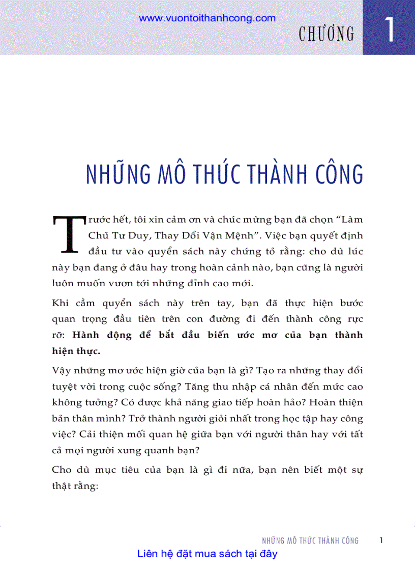 image for page Làm chủ tư duy thay đổi vận mệnh