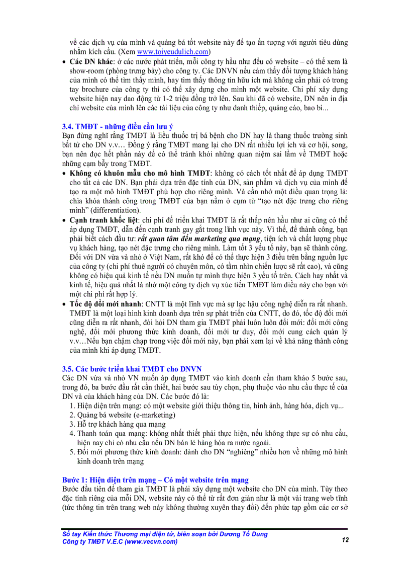 image for page Sổ tay kiến thức thương mại điện tử 1