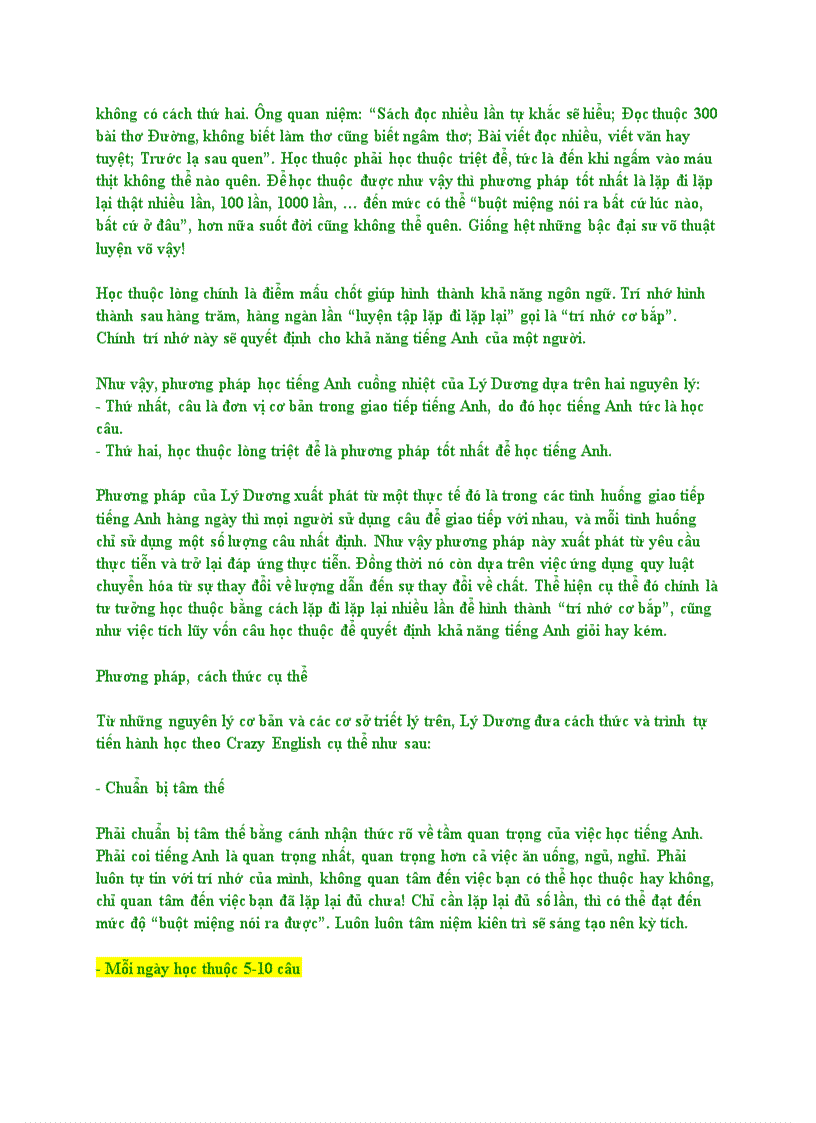 image for page Học tiếng Anh theo phương pháp Crazy English