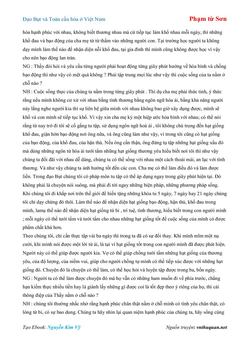 image for page Ebook Đạo Bụt và Toàn cầu hóa ở Việt Nam Phạm từ Sơn