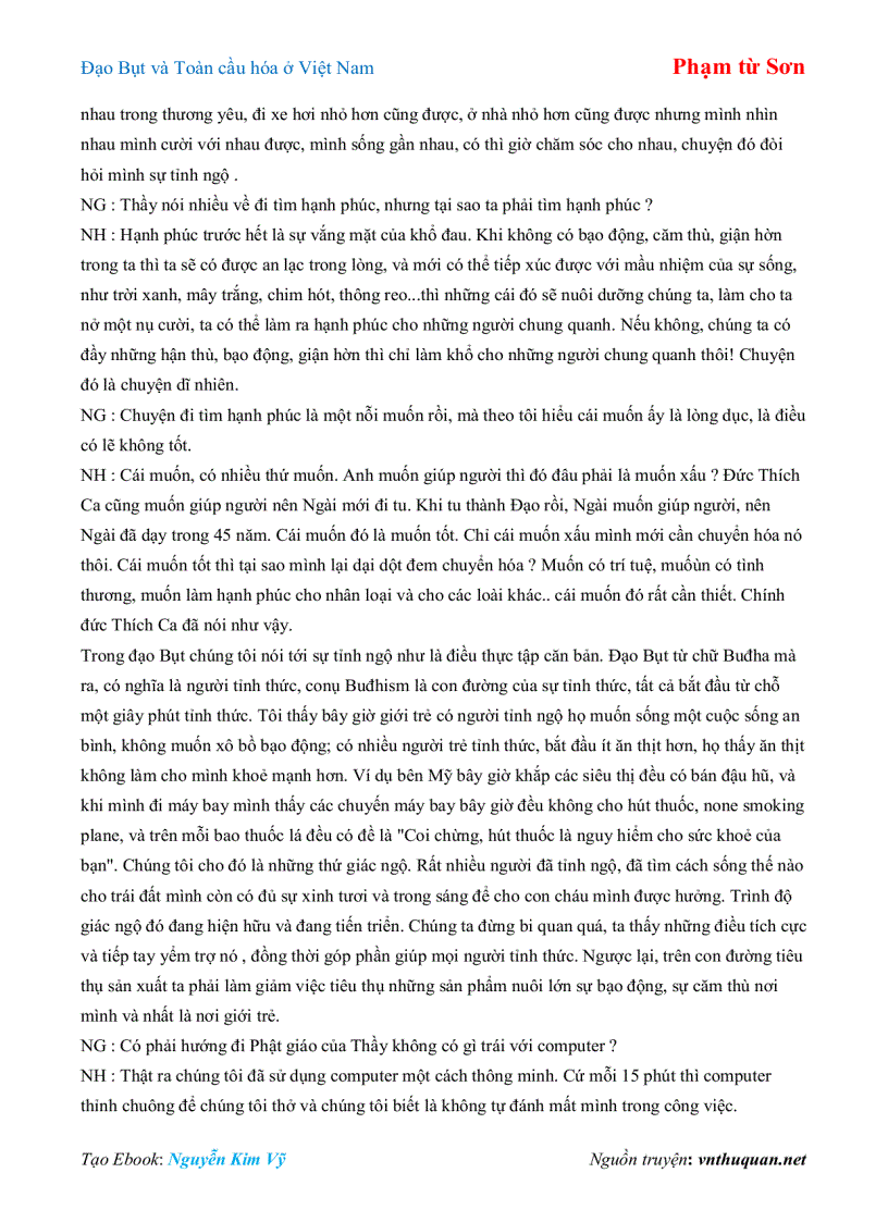 image for page Ebook Đạo Bụt và Toàn cầu hóa ở Việt Nam Phạm từ Sơn