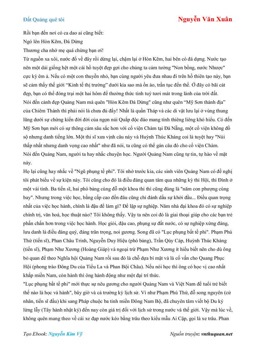 image for page Ebook Đất Quảng quê tôi Nguyễn Văn Xuân