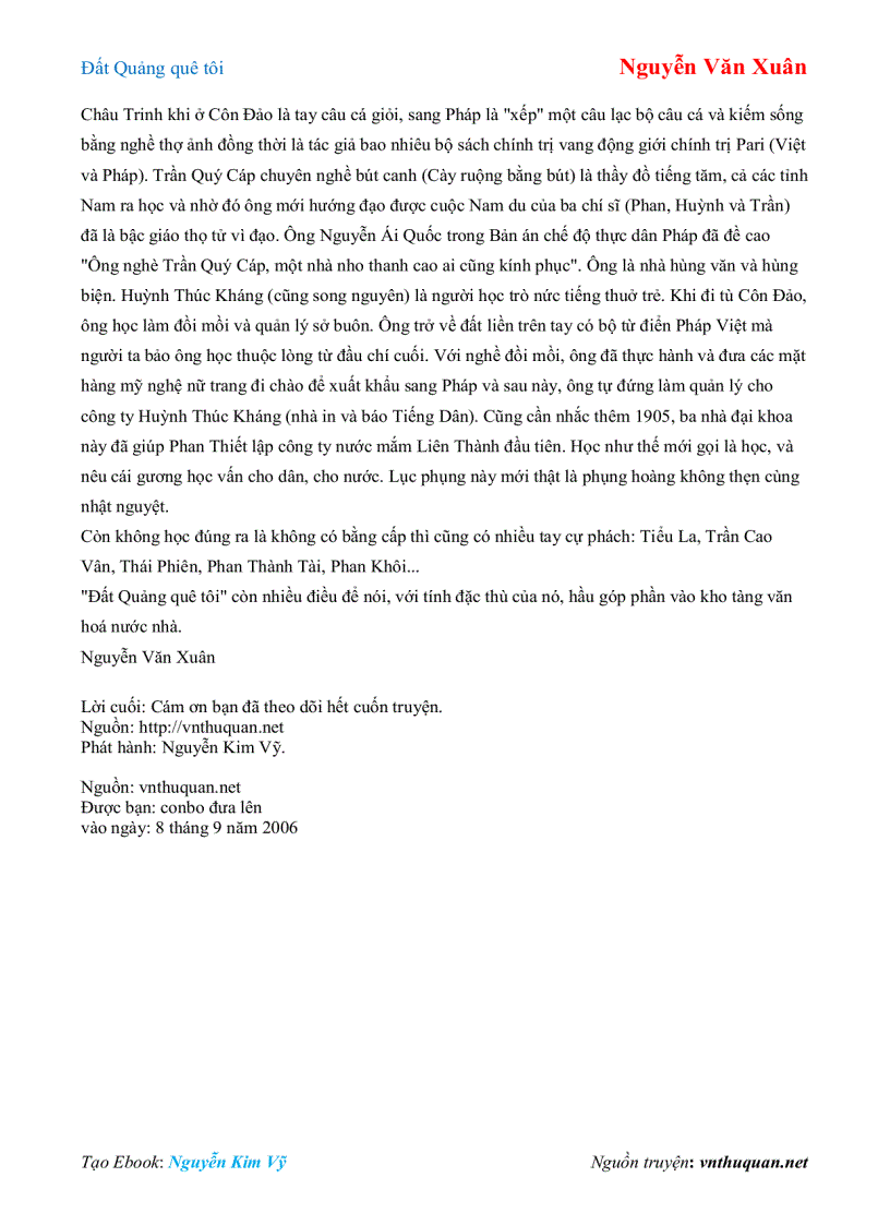 image for page Ebook Đất Quảng quê tôi Nguyễn Văn Xuân