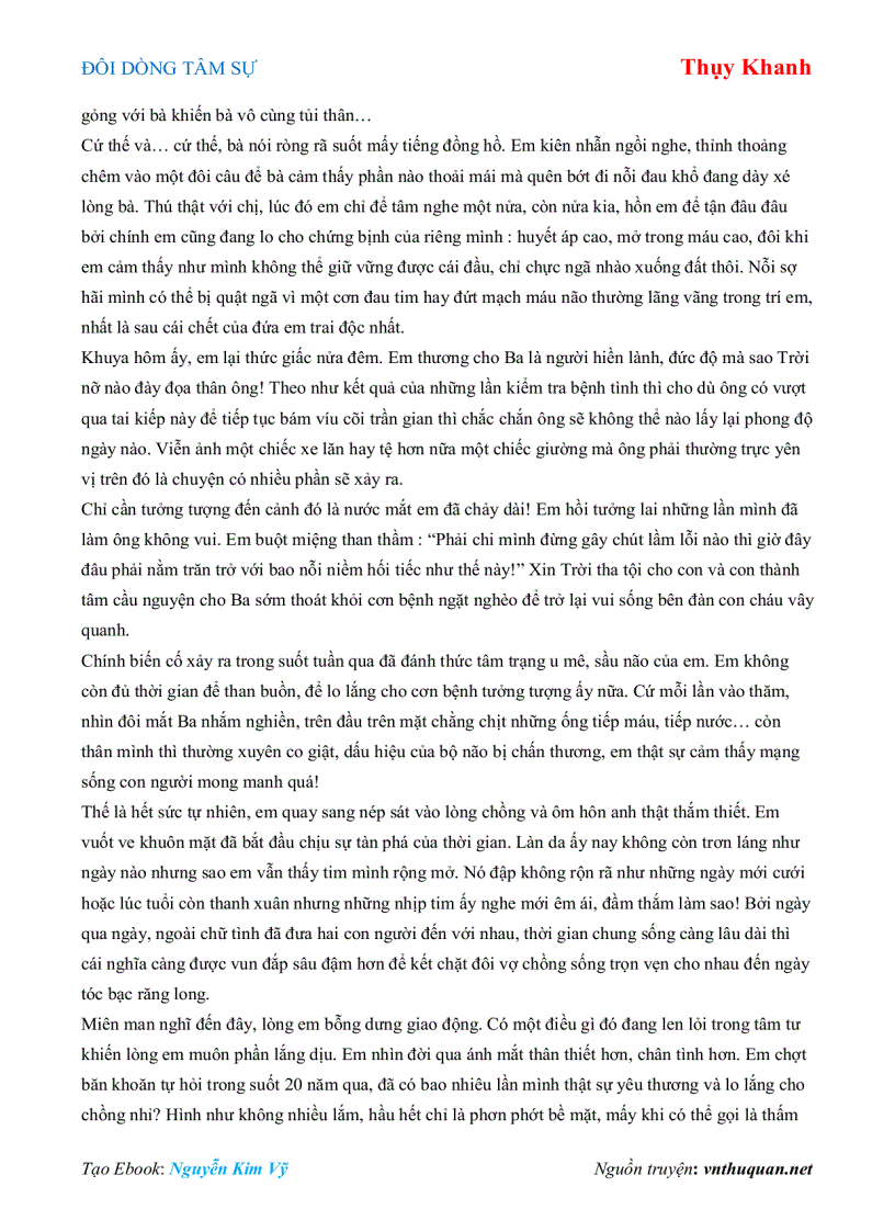 image for page Ebook ĐÔI DÒNG TÂM SỰ Thụy Khanh