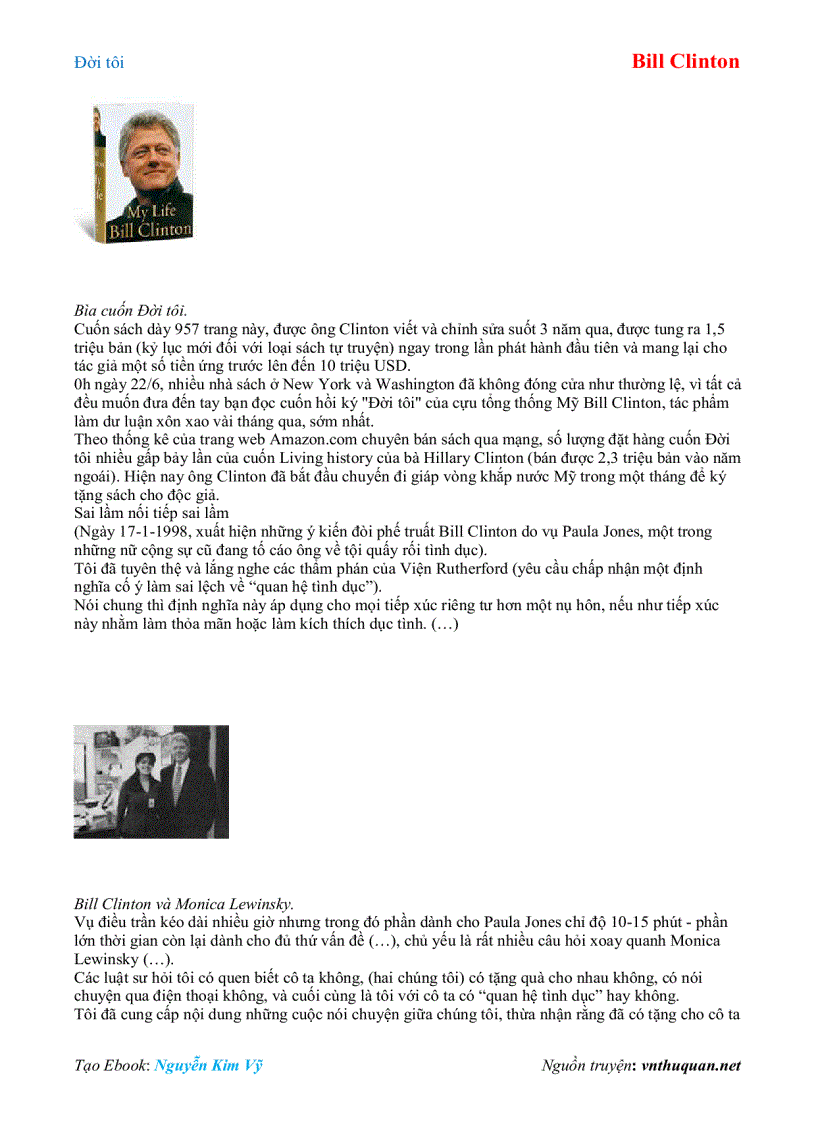 image for page Ebook Đời tôi Bill Clinton